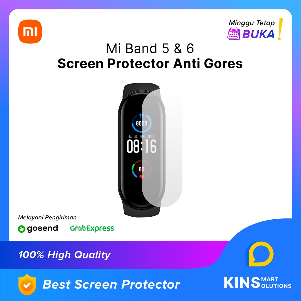 Mi Band 5 Screen Protector Anti Gores Anti Scratch FULL