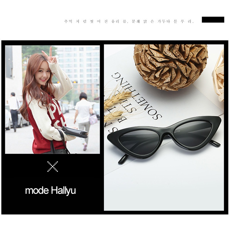 【Ready stock】COD✨Kacamata Hitam 2022 Korean Ulzzang antiradiasi Cat Eye wanita kacamata 2021 terbaru fashion murah COD