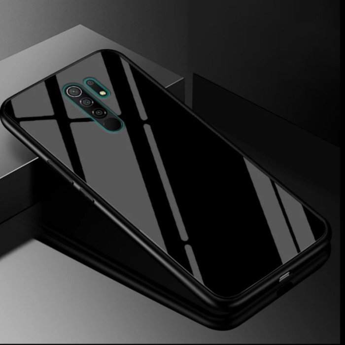REDMI 9 GLASS CASE HARDCASE ANTISHOCK MIRROR BACK CASING SHOCKPROOF