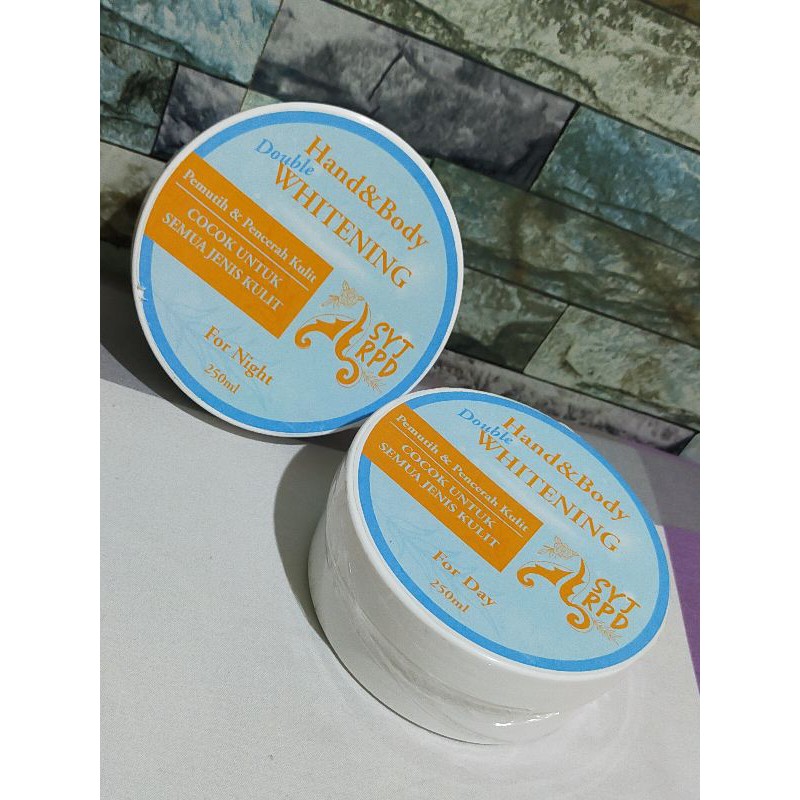 HandBody SYJ Double Whitening 250ml (siang malam 500ml)