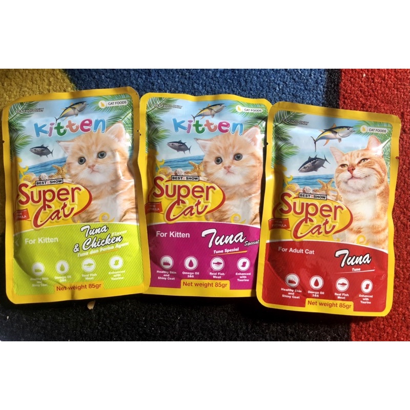 SUPER CAT Pouch 85 gr makanan kucing