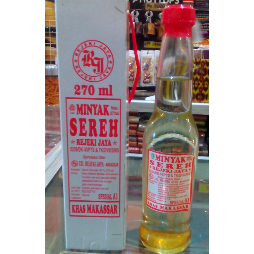 

MINYAK SEREH kemasan 330 ml & 270 ml rejeki jaya