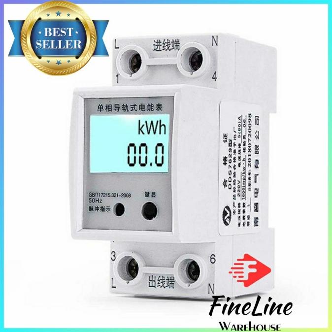 Alat Pengukur Listrik Penghemat Listrik Watt Volt kWh Meter LCD