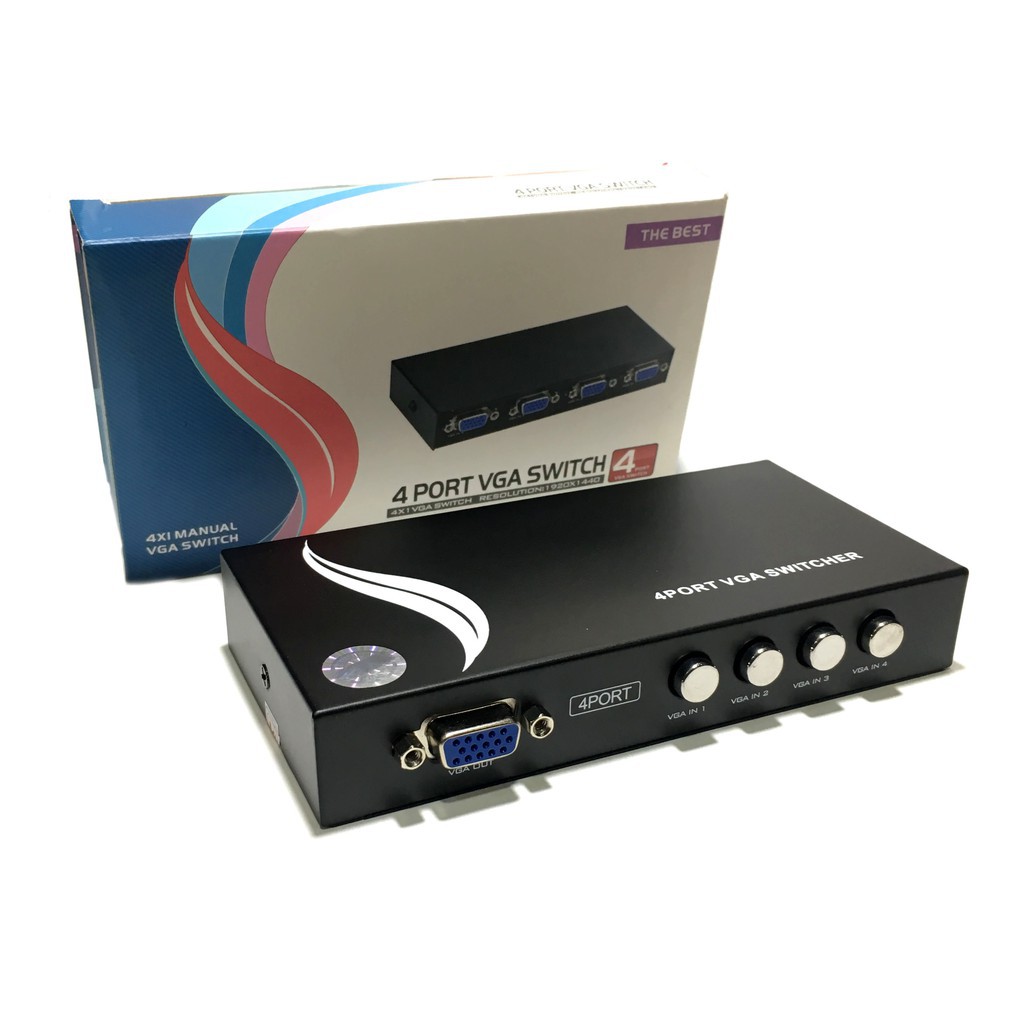 VGA SWITCH HD 1 TO 4  MANUAL 4 PORT