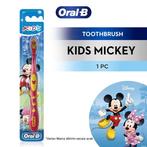 Oral-B Sikat Gigi Anak Mickey Soft Bristles (warna random)