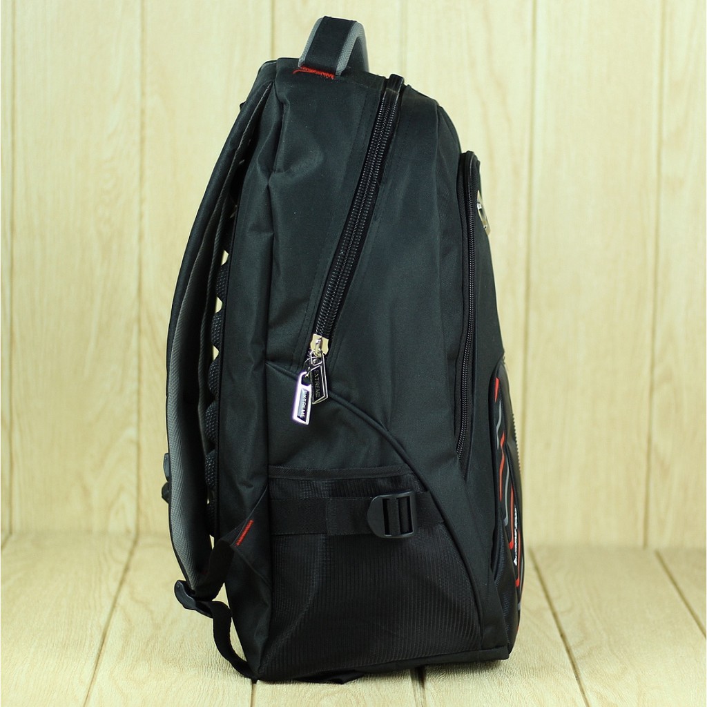 Tas Punggung Extreme Palazo Hitam Merah Back Pack Laptop Pria Cowok