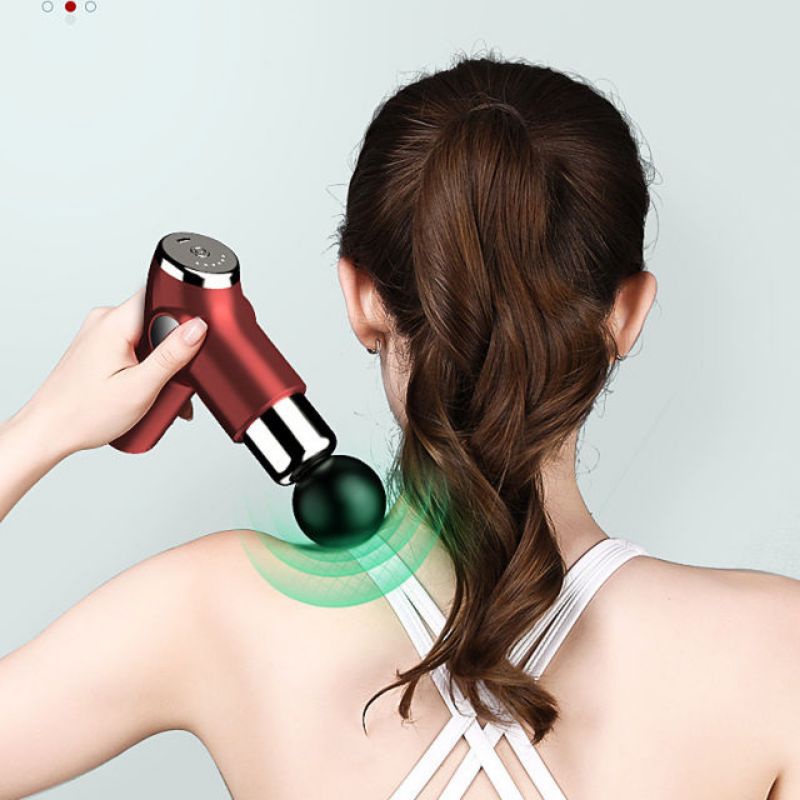 [MURAH] mini fascia gun alat pijat import/Mini Portable Massager Fascia Gun - Alat Pijat Terapi Getar Otot/New Mini Electric Crystal Massage Gun Portable Fascia PADMA