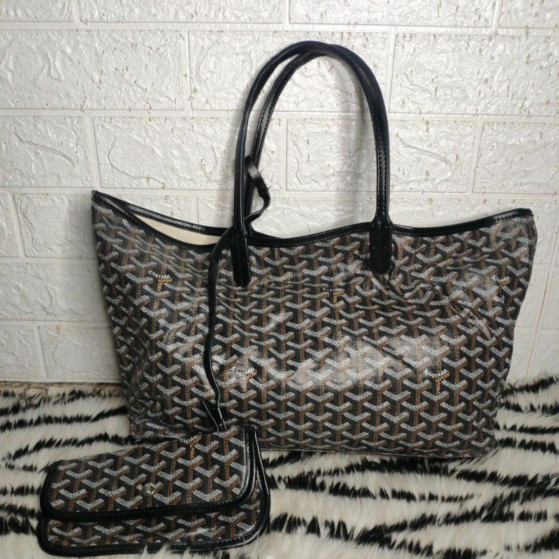 tas tote Goyard lengkap dompet