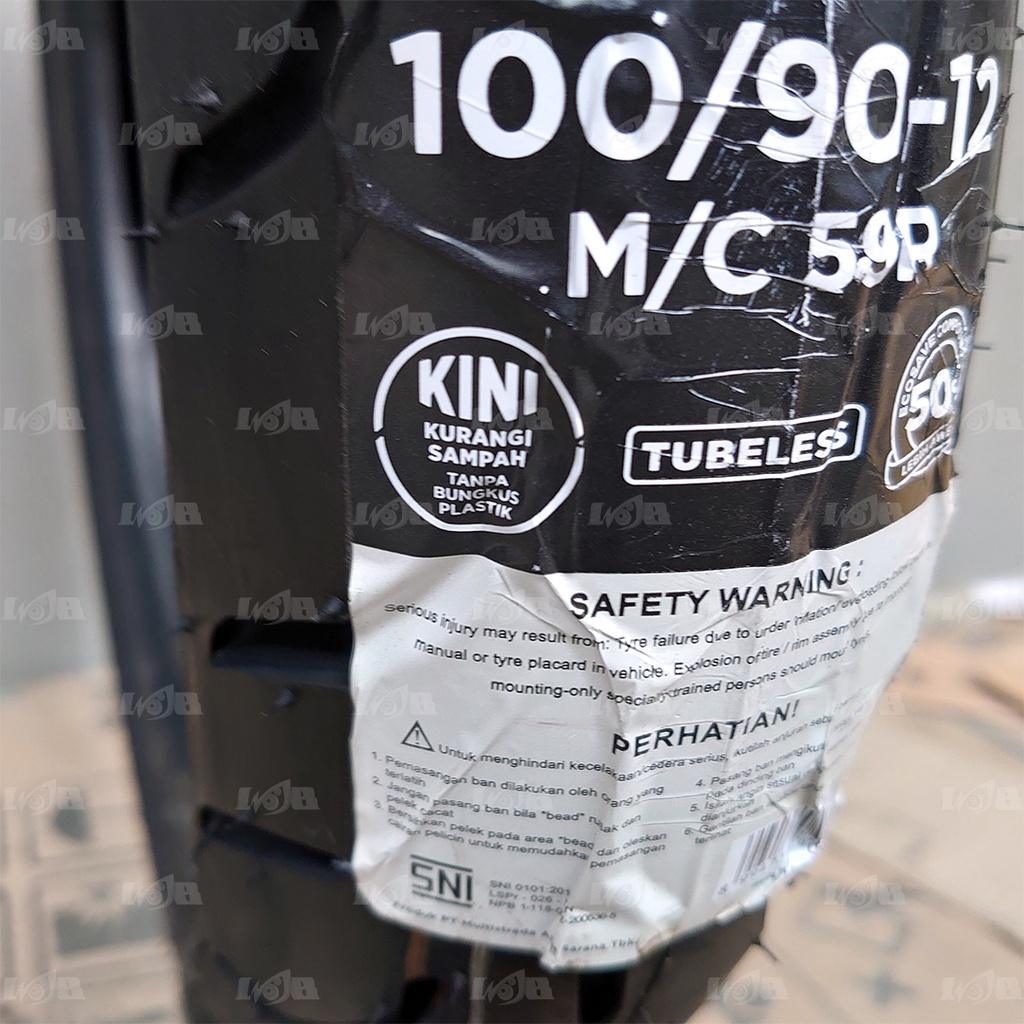 CORSA 100/90-12 Platinum M5 Ban Luar Tubeless Motor Matic Scooter Front