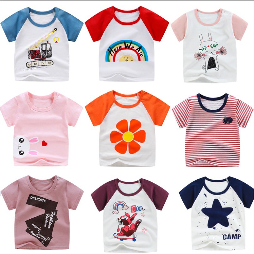 T shirt anak dan bayi import laki laki dan perempuan