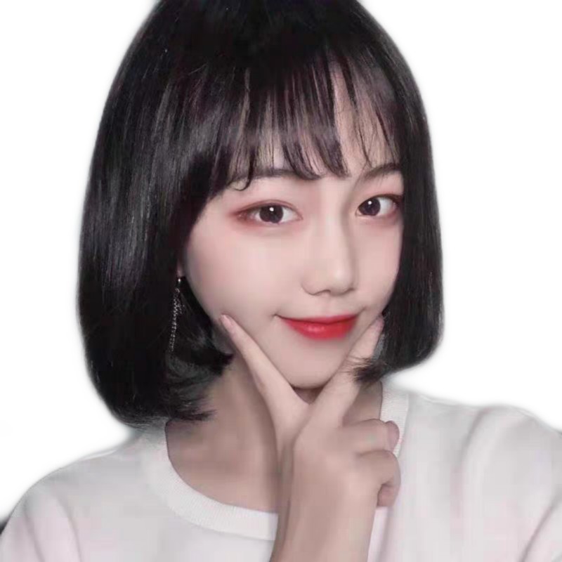 Wig 751 - Rambut Palsu Wanita Tebal Wig Cosplay Patung Manekin Pendek Rambut Palsu Perempuan Bob