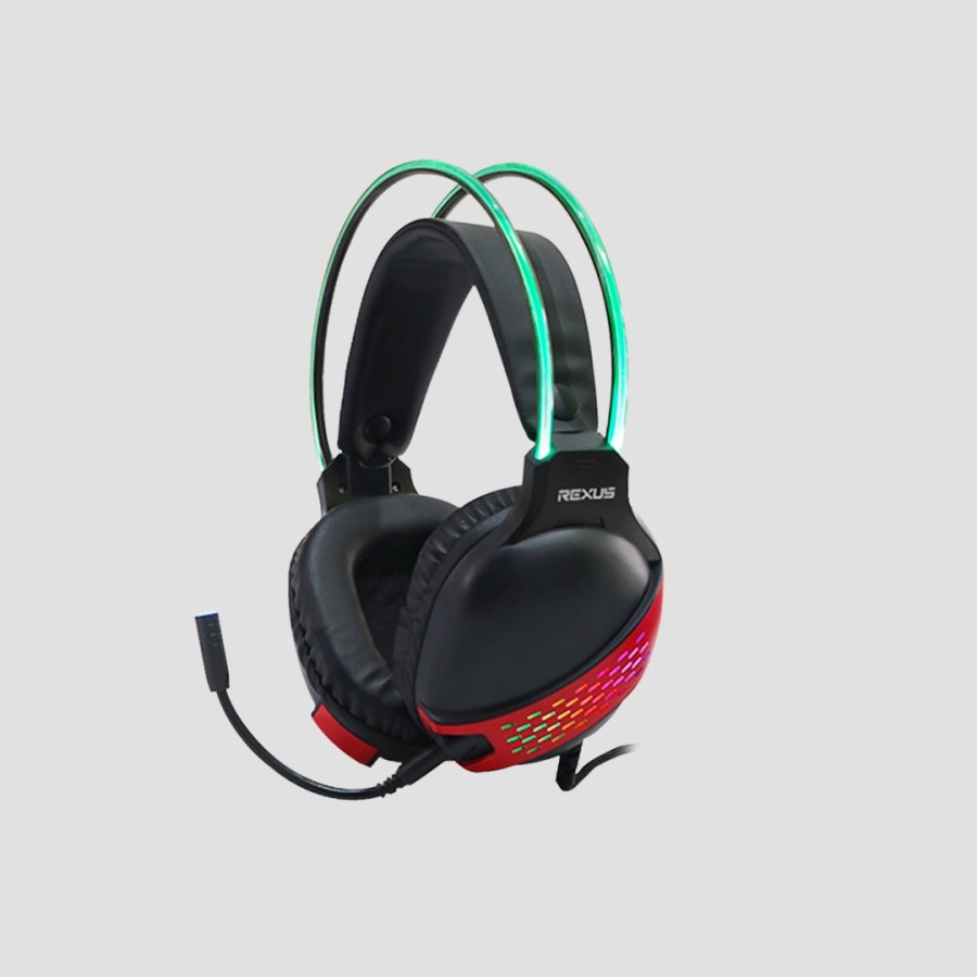 Headset Gaming Rexus F88 Dual Jack With RGB Headband