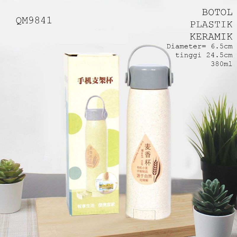 BOTOL MINUM PLASTIK KERAMIK QM8941