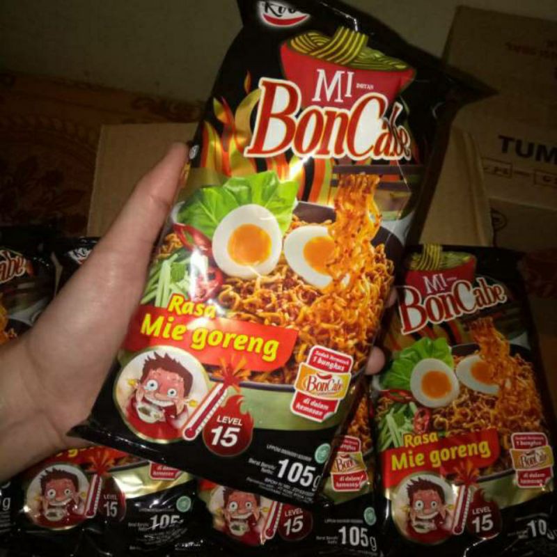 

Mie Boncabe level 15 70 gr /105gr dan ramen level 30