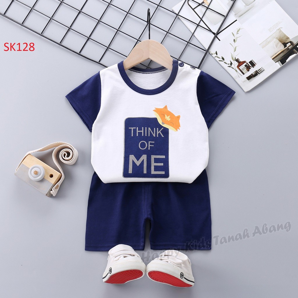 Setelan anak murah/ setelan anak unisex / set baju anak murah / celana kaos rumah anak 0-6tahun