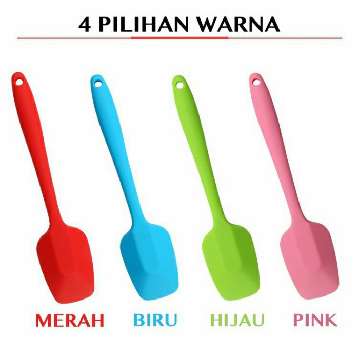 Spatula Silikon Sekop Solet Sutil Tahan Panas Scraper Silicone SW02