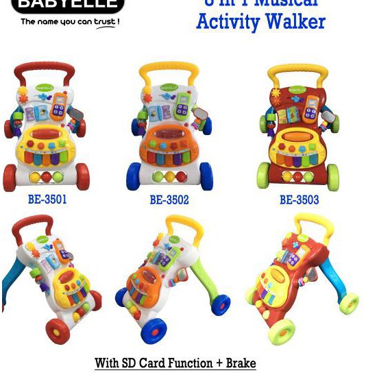 BabyElle walker 8 in1 Musical Activity 3501/3502/3503