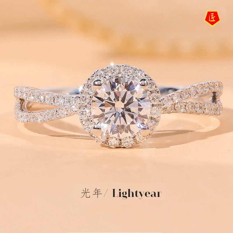 [Ready Stock]Creative Personality Moissanite Ring