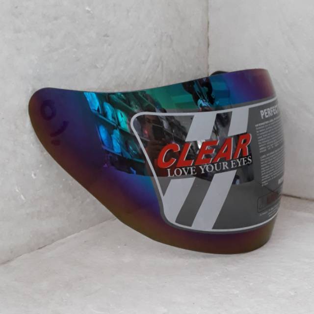 Kaca helm Ink Centro kyt djmaru kyt Galaxy Hitam Pelangi silver Plus Kupingan