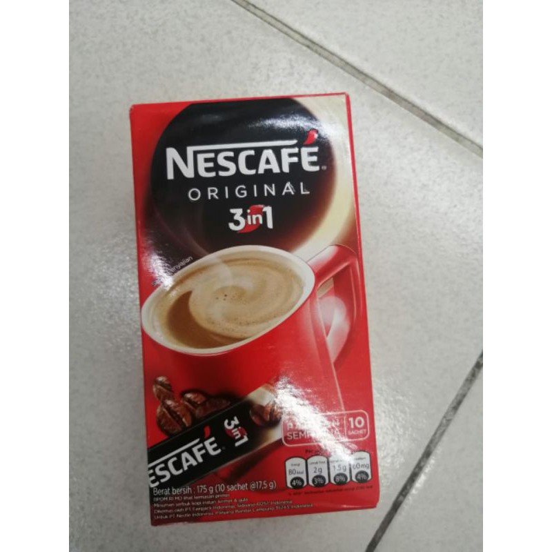 

Nescafe Original 3 in 1 Coffemix 10x17,5 gr