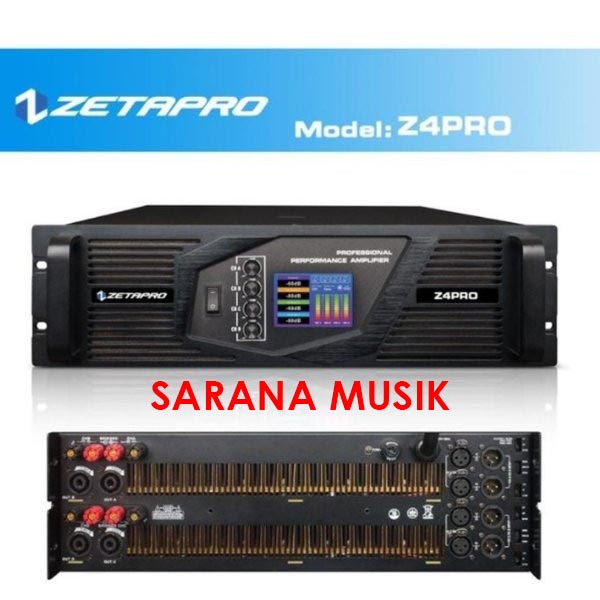 Power Zetapro 4 channel Z4Pro Amplifier Z 4 Pro 4x1500 watt POWER