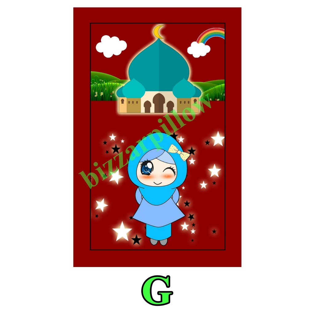Sajadah Anak Lipat Printing Custom-G