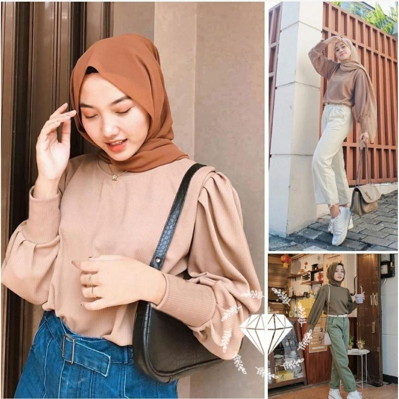 ATASAN BASIC TOP BLOUSE BABYTERRY