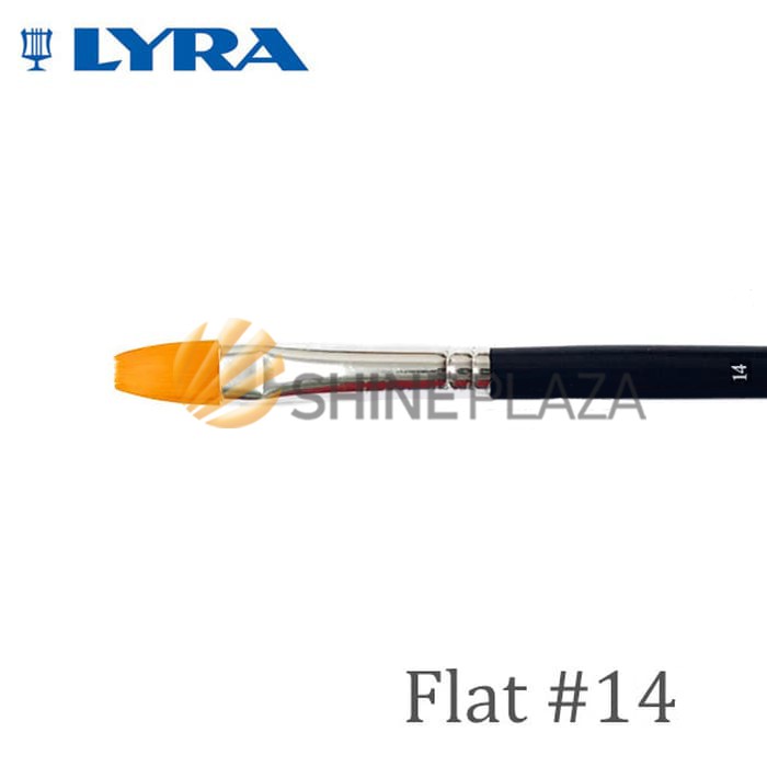 

Kuas Lukis Lyra Flat No. 14 - Kuas Lyra Datar - Taklon Art Brush Lyra