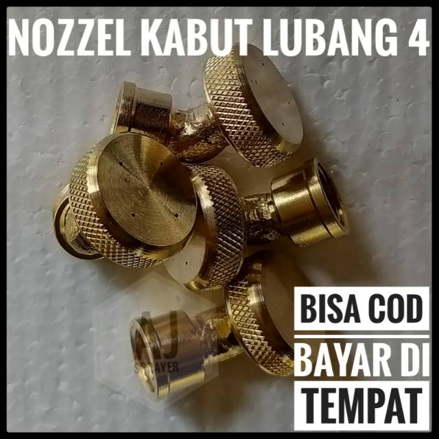 Nozzel Nozzle Spuyer Kabut Lubang 4 Murah (Lubang 2 dan 3 ready)