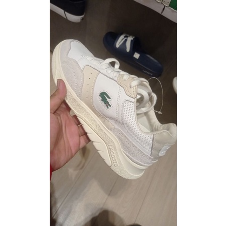 SALE RUNNING SHOES SEPATU LACOSTE ALL WHITE 40 - 44 NEW ORIGINAL