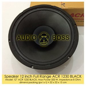 Promo  Speaker 12 inch Full Range ACR 1230 BLACK   Speaker ACR 1230 BLACK  Termurah