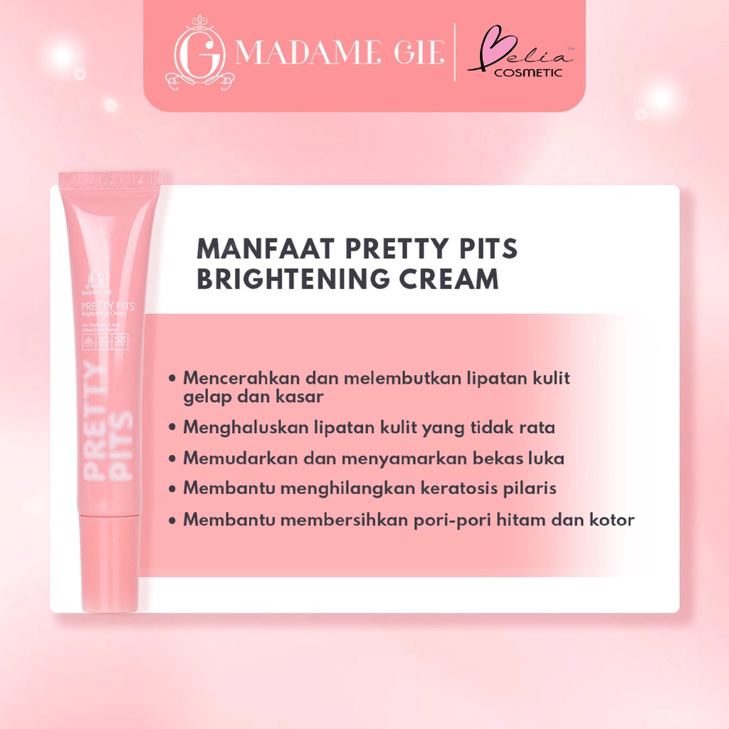 ❤ BELIA ❤ Madame Gie Pretty Pits Brightening Cream - Krim Pencerah Lipatan Kulit Tubuh | BPOM