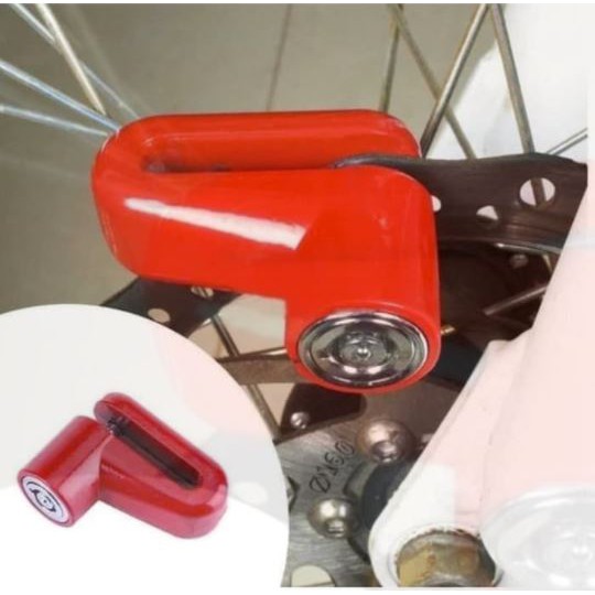 [LAGI PROMO 5.5] Kunci Gembok Cakram Motor dan Sepeda Moto Lock Anti Maling Ready Stock-1