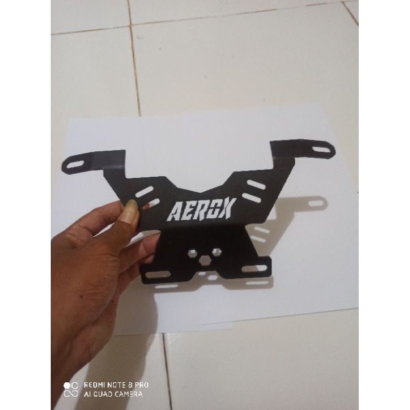 breket bracket dudukan plat nomer AEROX connected 2021