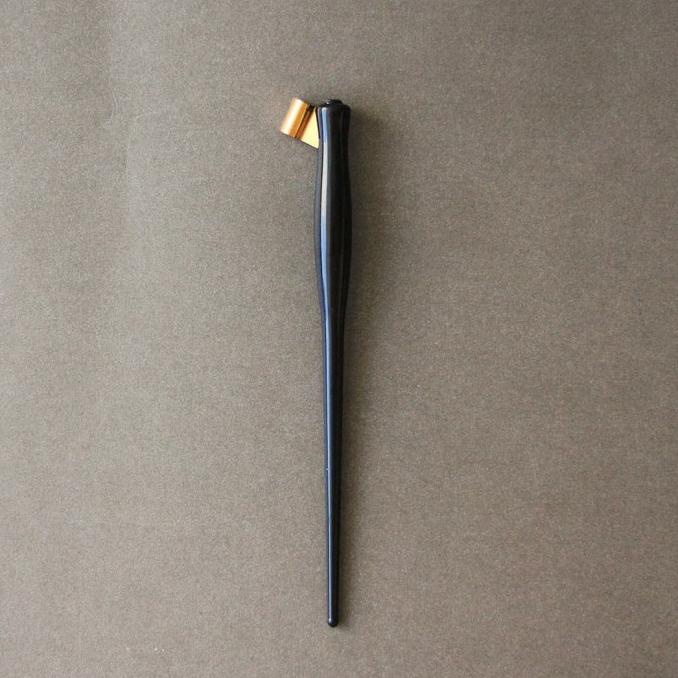 

(BISA COD) Oblique Holder Black Gold | Calligraphy | Pen Holder | Pena CUCI GUDANG Kode 39