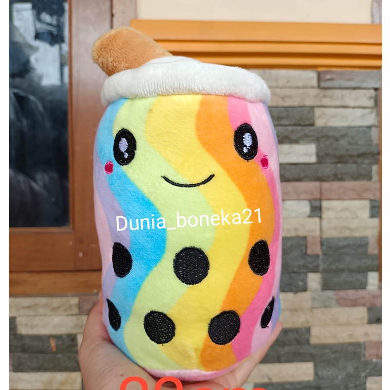 Boneka Boba Rainbow LED 23cm Gemoy Boba Rainbow Pelangi Terbaru // Boneka Boba Viral