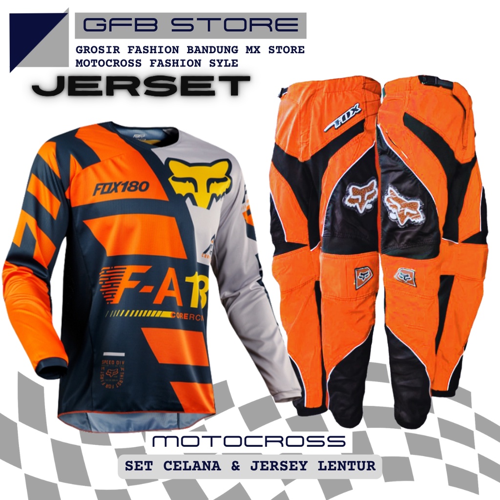 Jersey set pants motocross trail