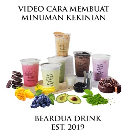 

Kursus Usaha Minuman kekinian dibimbing sampe bisa bonus Bahan Baku 10 rasa total 60 porsi dan sendok takar plus cup stainless