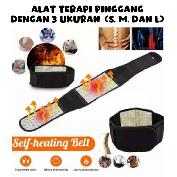 Tourmaline Magnetik Terapi Lumbar Waist Terapi Pinggang Back Pain - M