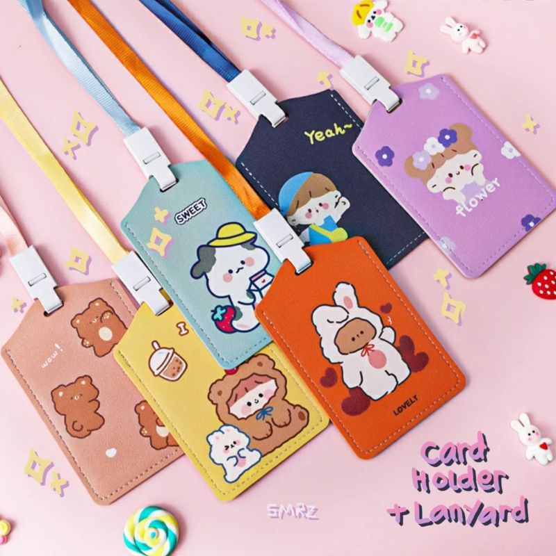 

Lovely Kids Card Holder and Lanyard - Tempat Simpan Kartu dengan Tali / Tempat Simpan Tanda Pengenal / Name Tag Lucu