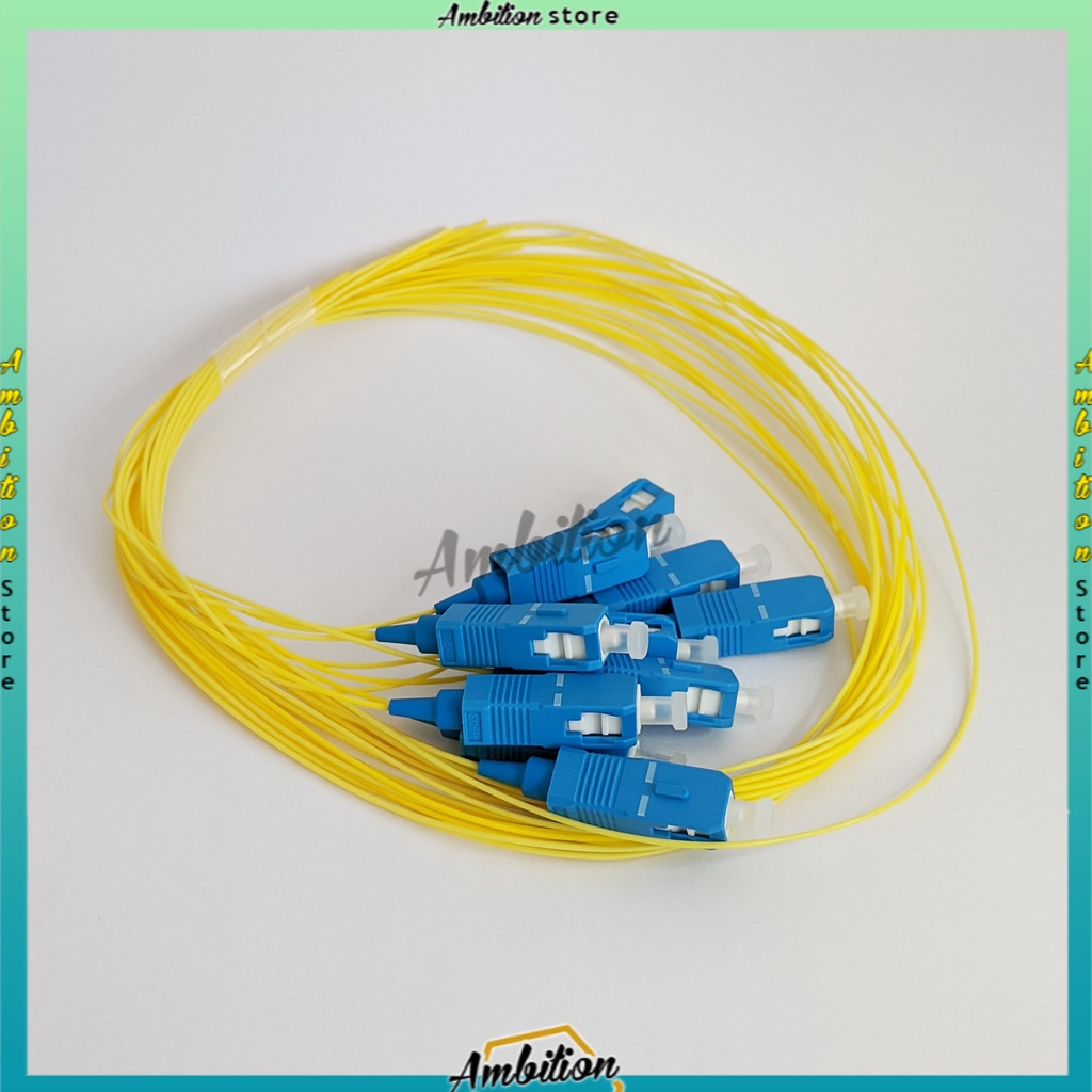 [Bisa Bayar Ditempat] Fiber Pigtail SC/UPC 0.9mm SM 1.5 Meter Kabel Fo Pigtail 1M SC UPC