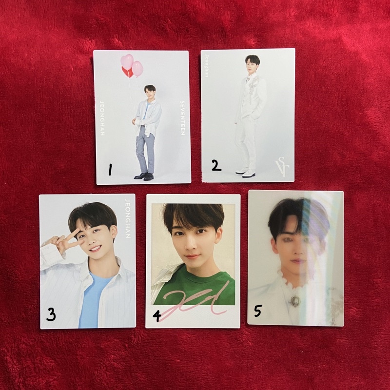SEVENTEEN JEONGHAN Japan Dome Tour TC PC Trading Card PC Photocard