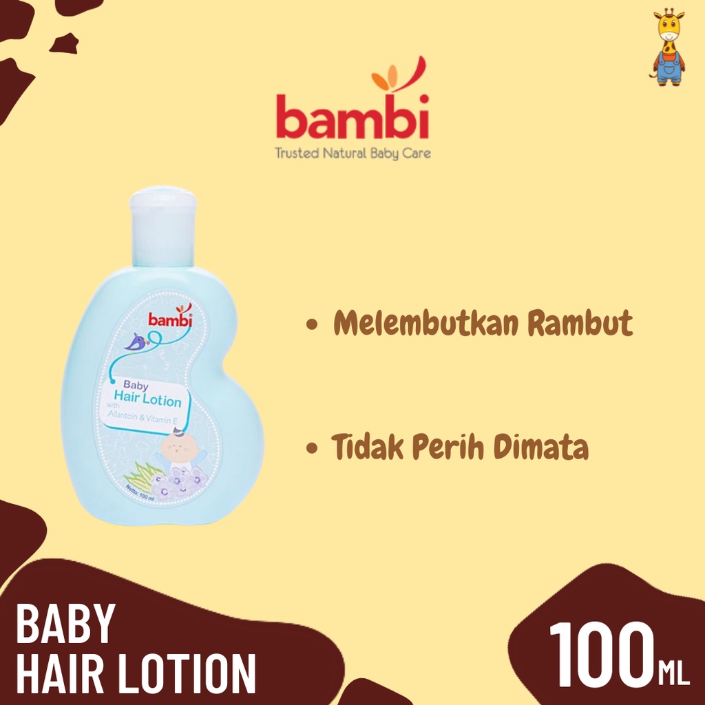 Bambi Hair Lotion 100ml New - Lotion Rambut