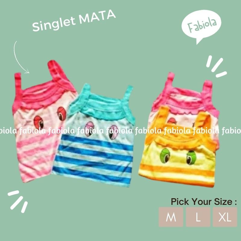 KAOS DALAM ANAK CEWEK MOTIF MATA -FABIOLA.ID