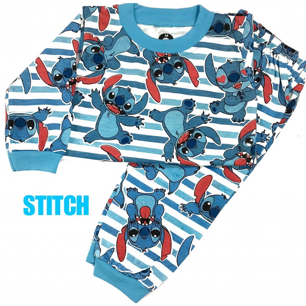 YEYA - BAJU TIDUR ANAK KIDS LAKI-LAKI/COWOK PEREMPUAN.CEWEK SETELAN/STELAN BAHAN KAOS KATUN COMBED STITCH