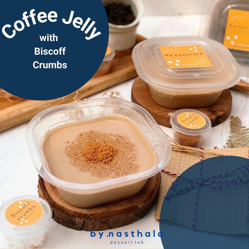 

Coffee Jelly with biscoff crumbs