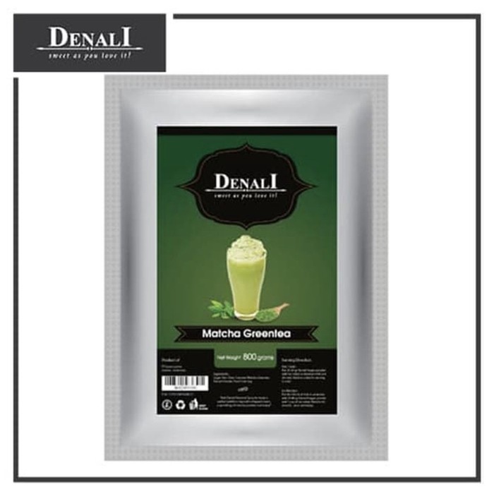 

DISKON - (BISA COD) POWDER MATCHA GREENTEA DENALI 800gr Bubuk Minuman Enak Halal