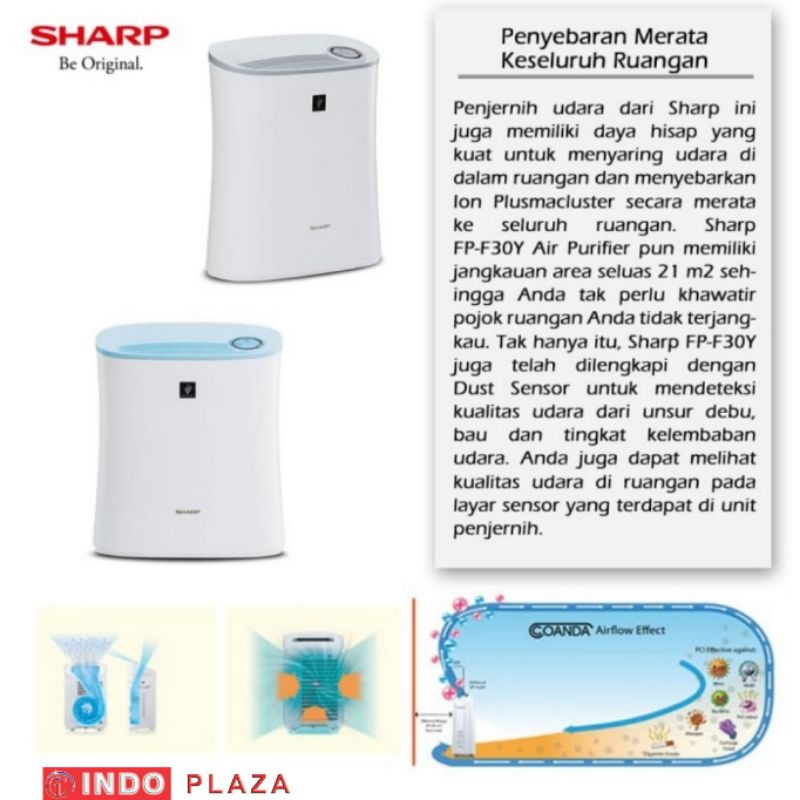 AIR PURIFIER SHARP FP-F30Y AREA 21 M2