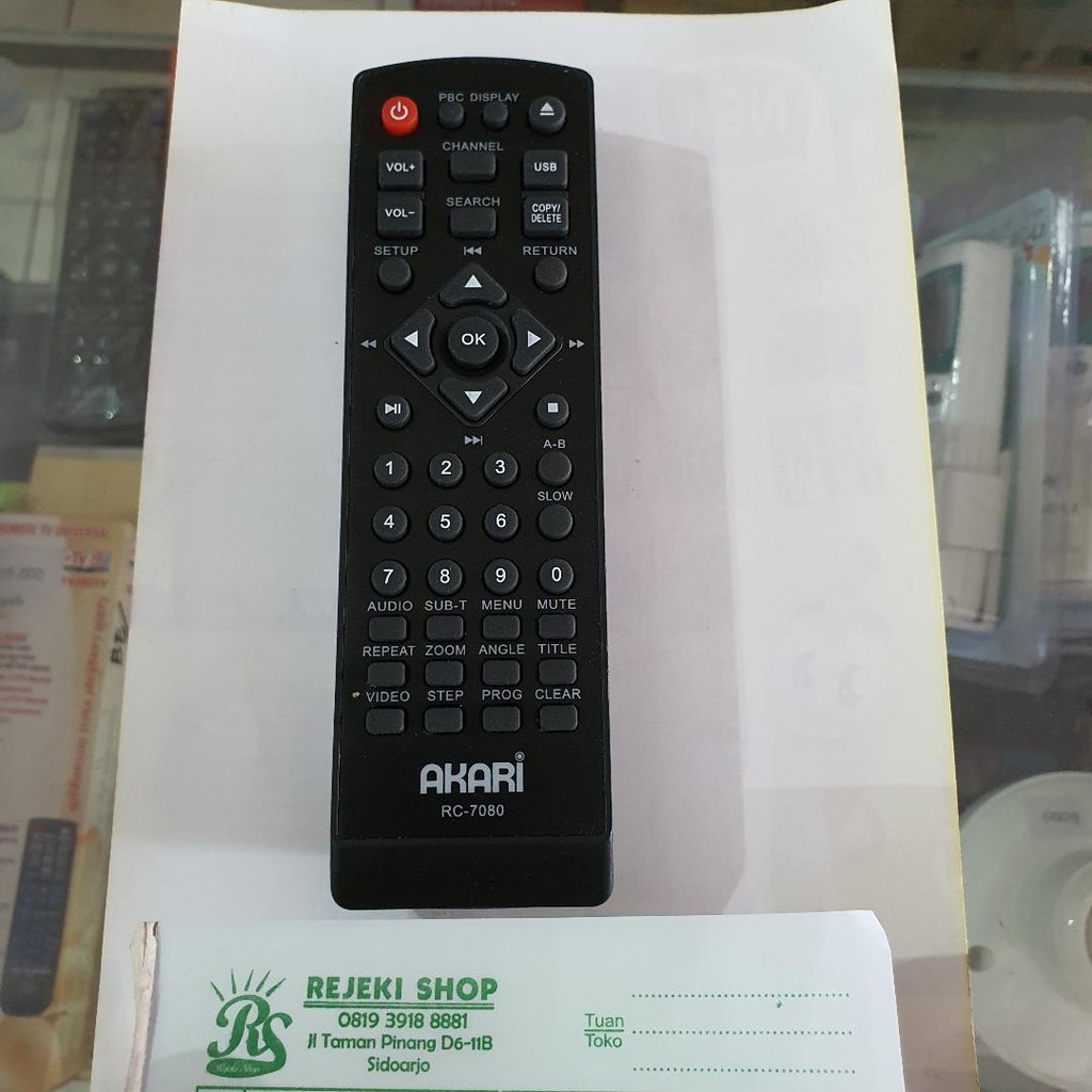 REMOTE DVD AKARI PLAYER ORIGINAL DV 701 RD 701 RDB SIDOARJO