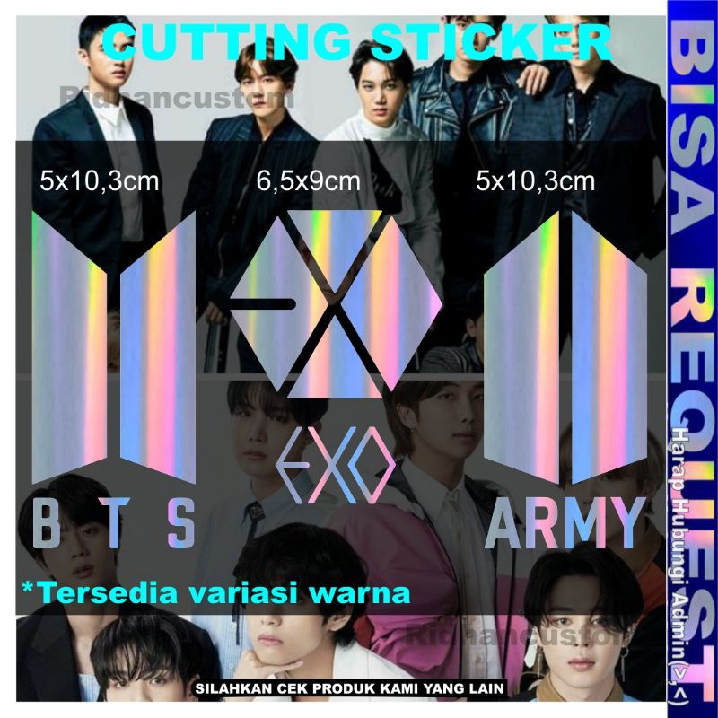 CUTTING STICKER LOGO ARMY | BTS | EXO